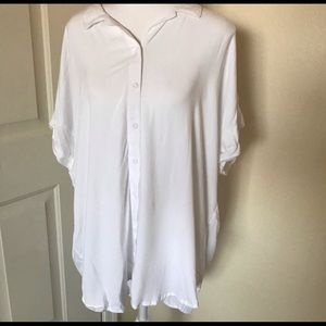 NWT Down East Basics button down tunic size XL